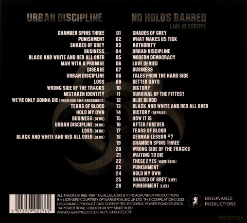 Biohazard: Urban Discipline No Holds Barred Live In Europe [2CD]