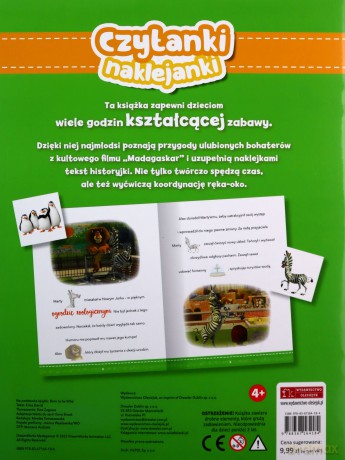 Czytanki naklejanki Smak wolności Madagaskar - Erica David [KSIĄŻKA]