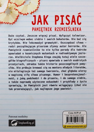 Jak pisać Pamiętnik rzemieślnika - Stephen King [KSIĄŻKA]