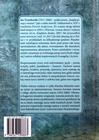 Klasyka Mistrzów Wybór wierszy - Jan Twardowski [KSIĄŻKA]