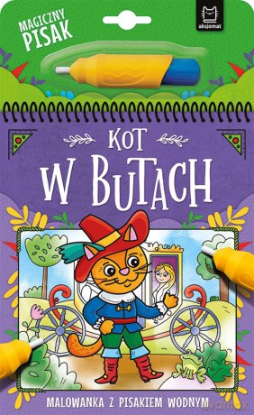 Kot w Butach Malowanka z pisakiem wodnym - Anna Podgórska [KSIĄŻKA]