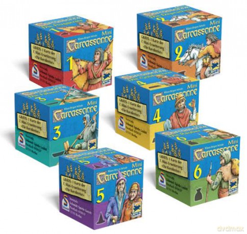 Carcassonne Mini: zestaw 6 dodatków [GRA PLANSZOWA]