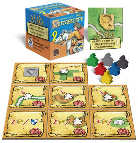 Carcassonne Mini: zestaw 6 dodatków [GRA PLANSZOWA]