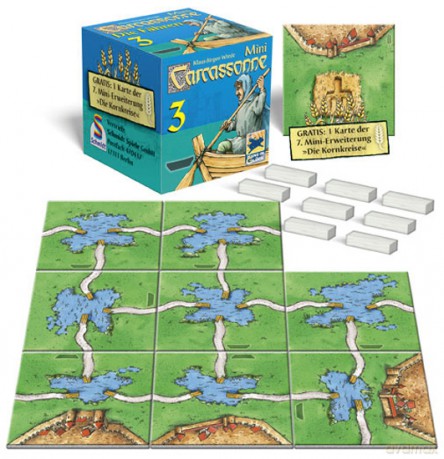 Carcassonne Mini: zestaw 6 dodatków [GRA PLANSZOWA]