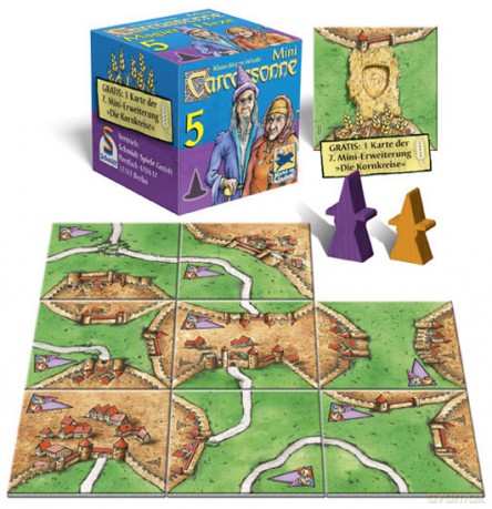 Carcassonne Mini: zestaw 6 dodatków [GRA PLANSZOWA]