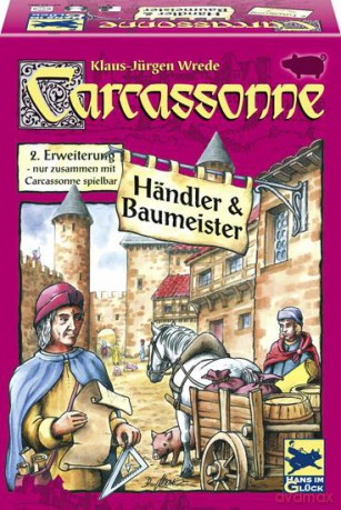 Carcassonne: 2. dodatek - Kupcy i budowniczowie [GRA PLANSZOWA]