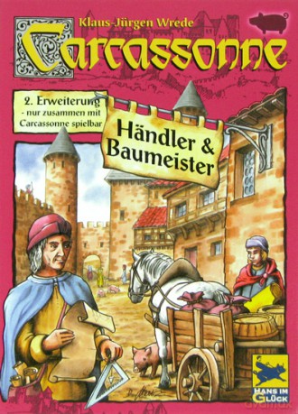 Carcassonne: 2. dodatek - Kupcy i budowniczowie [GRA PLANSZOWA]