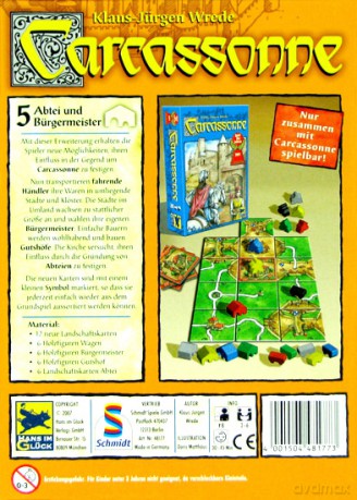 Carcassonne: 5. dodatek - Opactwa i burmistrzowie [GRA PLANSZOWA]