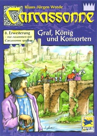 Carcassonne: 6. dodatek - Hrabia, król i poddani [GRA PLANSZOWA]