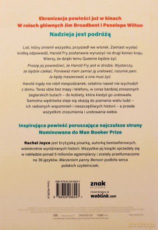 Niezwykła wędrówka Harolda Fry - Rachel Joyce [KSIĄŻKA]