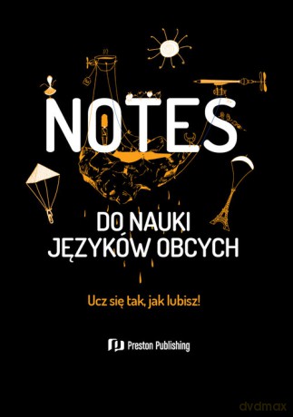 Notes do nauki języków obcych (czarna okładka) [KSIĄŻKA]