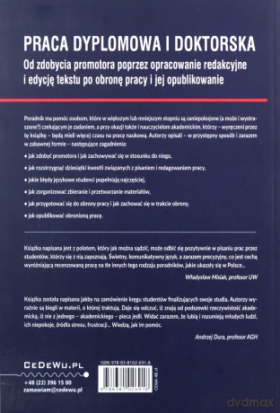 Praca dyplomowa i doktorska - Gianfranco Gambarelli, Zbigniew Łucki [KSIĄŻKA]