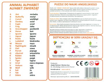zZuple - nauka angielskiego: Alfabet zwierząt [GRA]