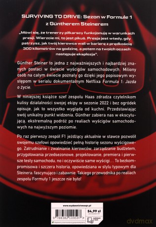 Surviving to Drive Życie dla jazdy Rok z życia szefa zespołu F1 - Gunther Steiner [KSIĄŻKA]