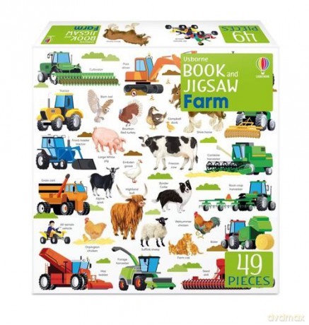 Usborne Book and Jigsaw Farm [KSIĄŻKA]