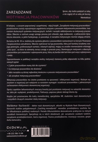 Zarządzanie motywacją pracowników - Waldemar Kozłowski [KSIĄŻKA]