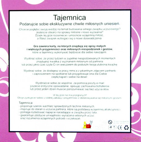 Tajemnica - miłosna gra karciana [GRA]