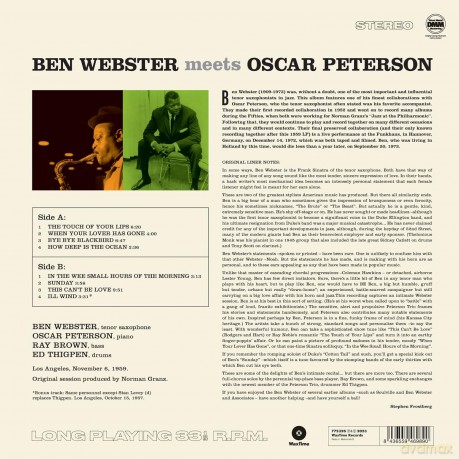 Ben Webster: Ben Webster Meets Oscar Peterson - The Complete Album (+1 Bonus Track) (Limited) [Winyl]