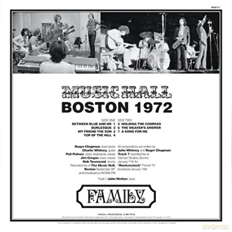 Family: Boston Music Hall 1972 [Winyl]