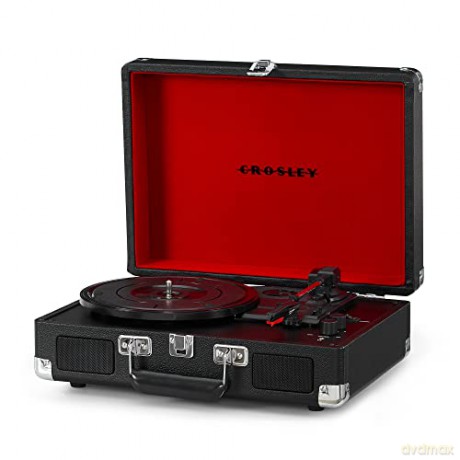 Crosley: Cruiser Plus Deluxe Portable Turntable (Black)- Now With Bluetooth Out