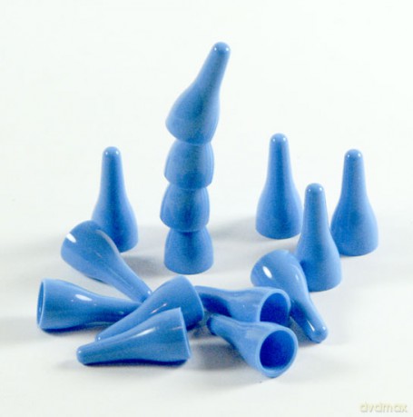 Pionki do gry plastik zwykłe - niebieskie - 100 szt. [GRA PLANSZOWA]