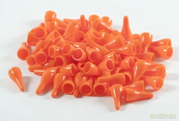 Pionki do gry plastik zwykłe - pomarańczowe - 100 szt. [GRA PLANSZOWA]