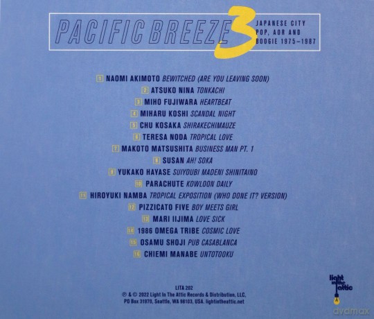 Pacific Breeze Volume 3 Japa [CD]
