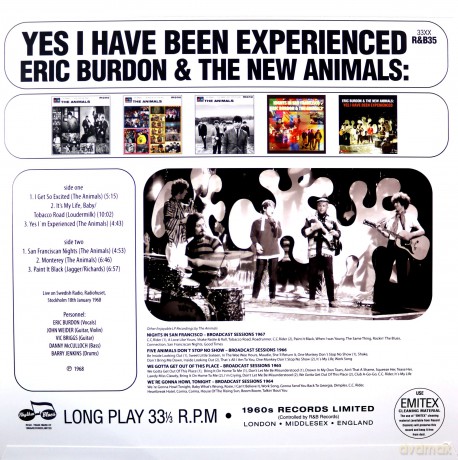 Eric Burdon & The New Animals: Yes I Have Been Experienced [Winyl]