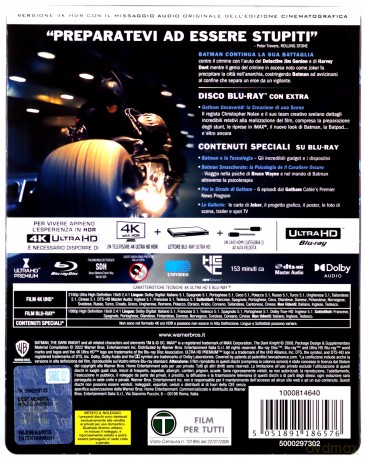 Mroczny Rycerz (steelbook) [Blu-Ray 4K]