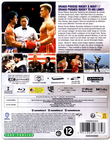 Rocky IV (steelbook) [Blu-Ray 4K]+[Blu-Ray]
