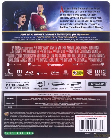 Shazam! (steelbook) [Blu-Ray 4K]