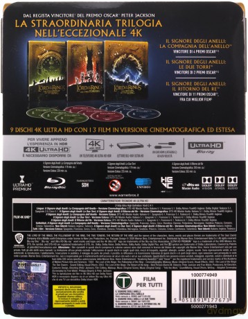 Władca Pierścieni Trylogia (steelbook) [9xBlu-Ray 4K]