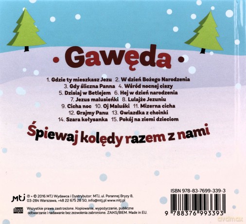 Gawęda: Śpiewaj Kolędy Razem Z Nami [CD]