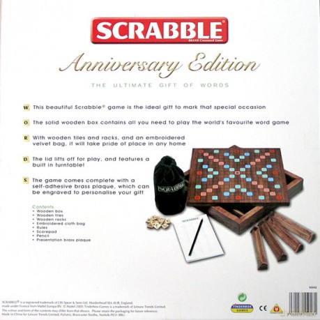 Scrabble Anniversary Edition (wersja angielska) [GRA PLANSZOWA]