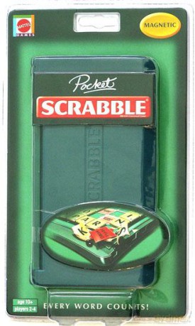Scrabble Pocket magnetyczne (wersja angielska) [GRA PLANSZOWA]