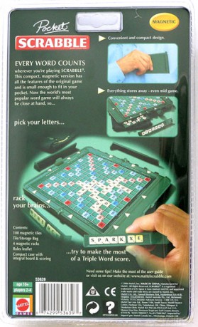 Scrabble Pocket magnetyczne (wersja angielska) [GRA PLANSZOWA]