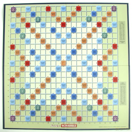 Scrabble Super (wersja angielska) [GRA PLANSZOWA]