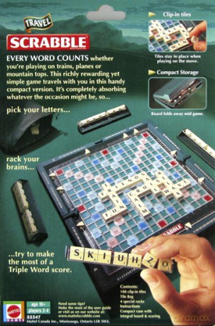 Scrabble Travel (wersja angielska) [GRA PLANSZOWA]