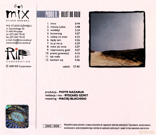 Pedro N.: Bilet Do Raju [CD]