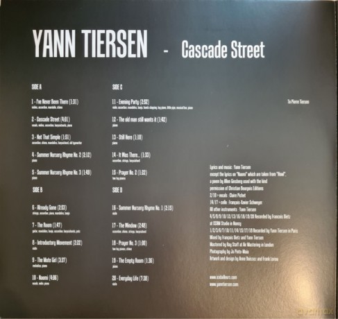 Yann Tiersen: Cascade Street [2xWinyl]
