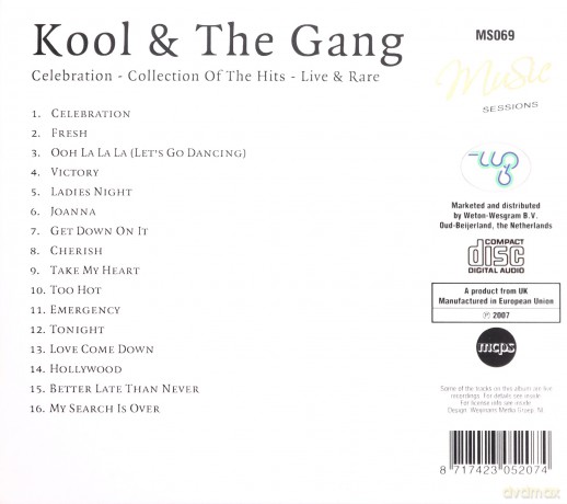 Kool & The Gang: Celebration - Collection Of The Hits Live & Rare [CD]