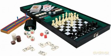 Zestaw 6 gier towarzyskich w walizce/etui [GRA]