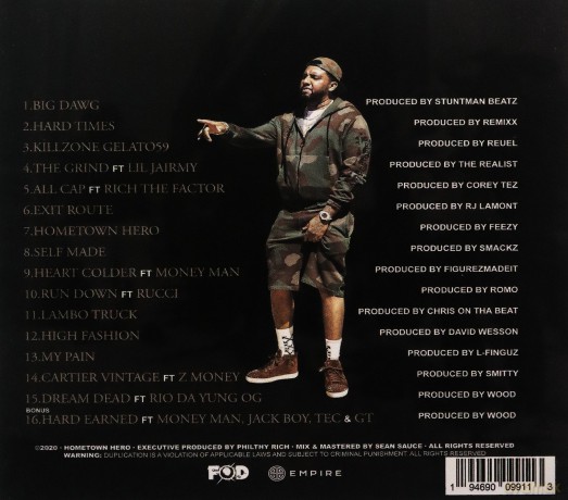 Philthy Rich: Hometown Hero [CD]