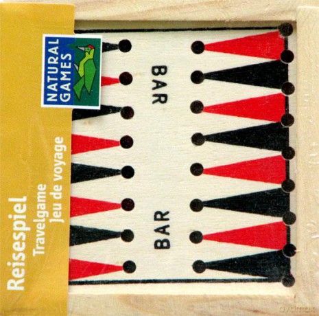 Backgammon drewniany wersja mini 9cm NG [GRA PLANSZOWA]