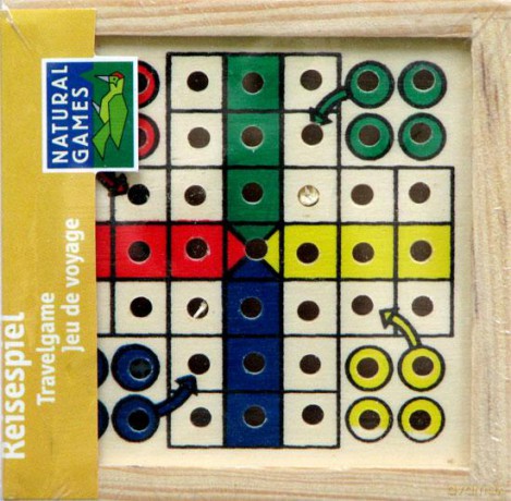 Chińczyk drewniany wersja mini 9cm NG [GRA PLANSZOWA]