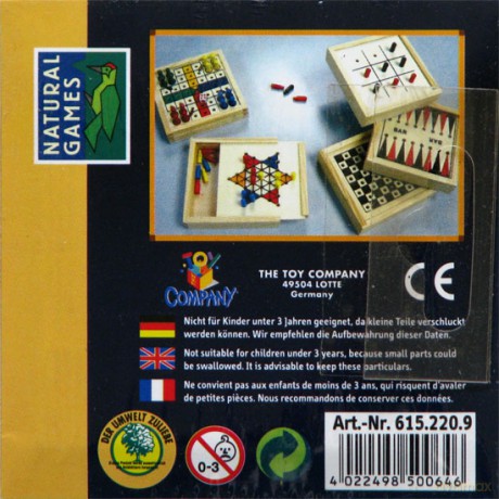 Chińczyk drewniany wersja mini 9cm NG [GRA PLANSZOWA]