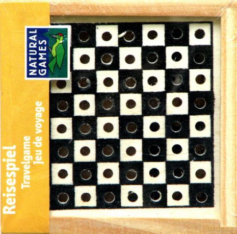Warcaby drewniane wersja mini 9cm NG [GRA PLANSZOWA]