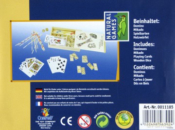 Zestaw gier 4-el. w drewnianym etui NG [GRA]