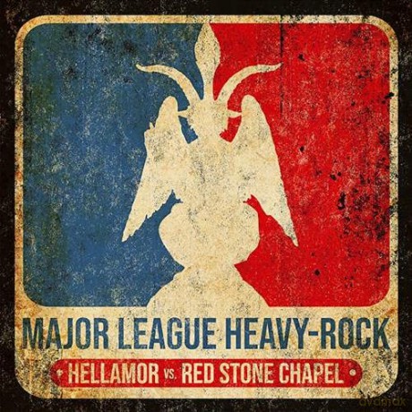 Hellamor/Red Stone Chapel: Major League Heavy-Rock (Transparent Red) [Winyl]