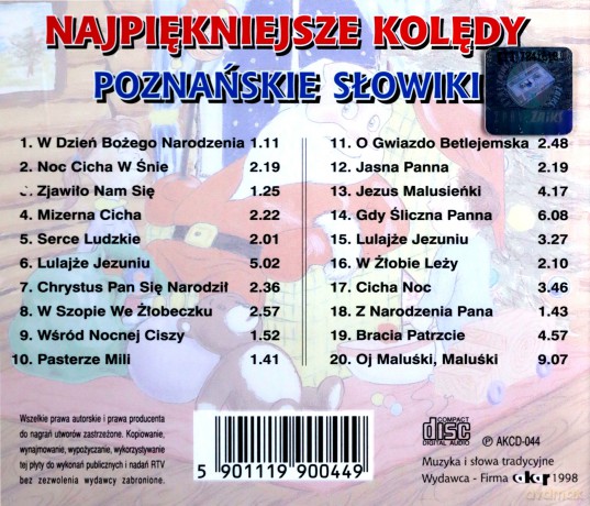 Poznańskie Słowiki: Najpiękniejsze Kolędy [CD]